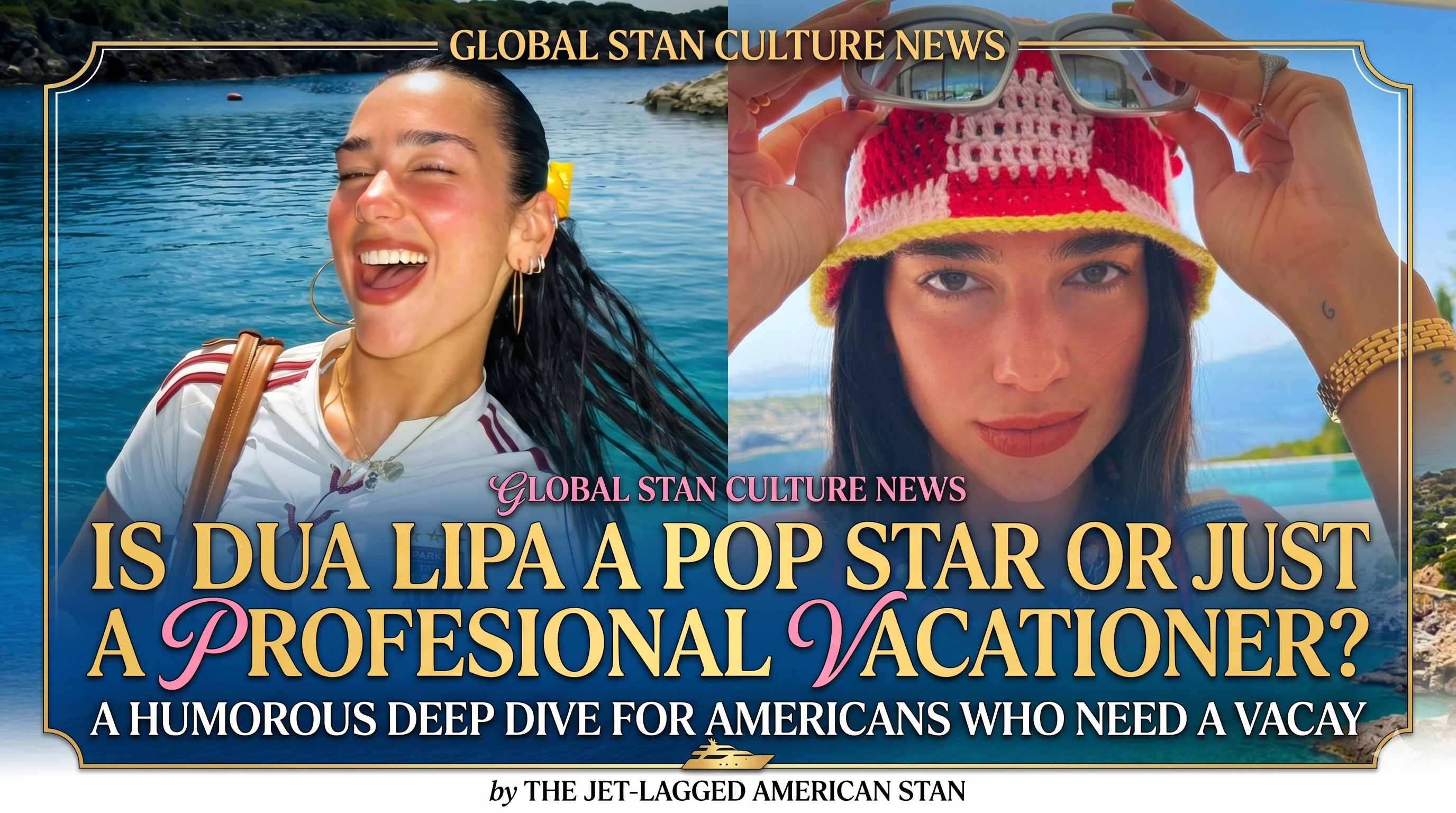 Someone Please Check on Dua Lipas Passport Because Its Working Harder Than All of Us - Party Manhattan Pop Culture News